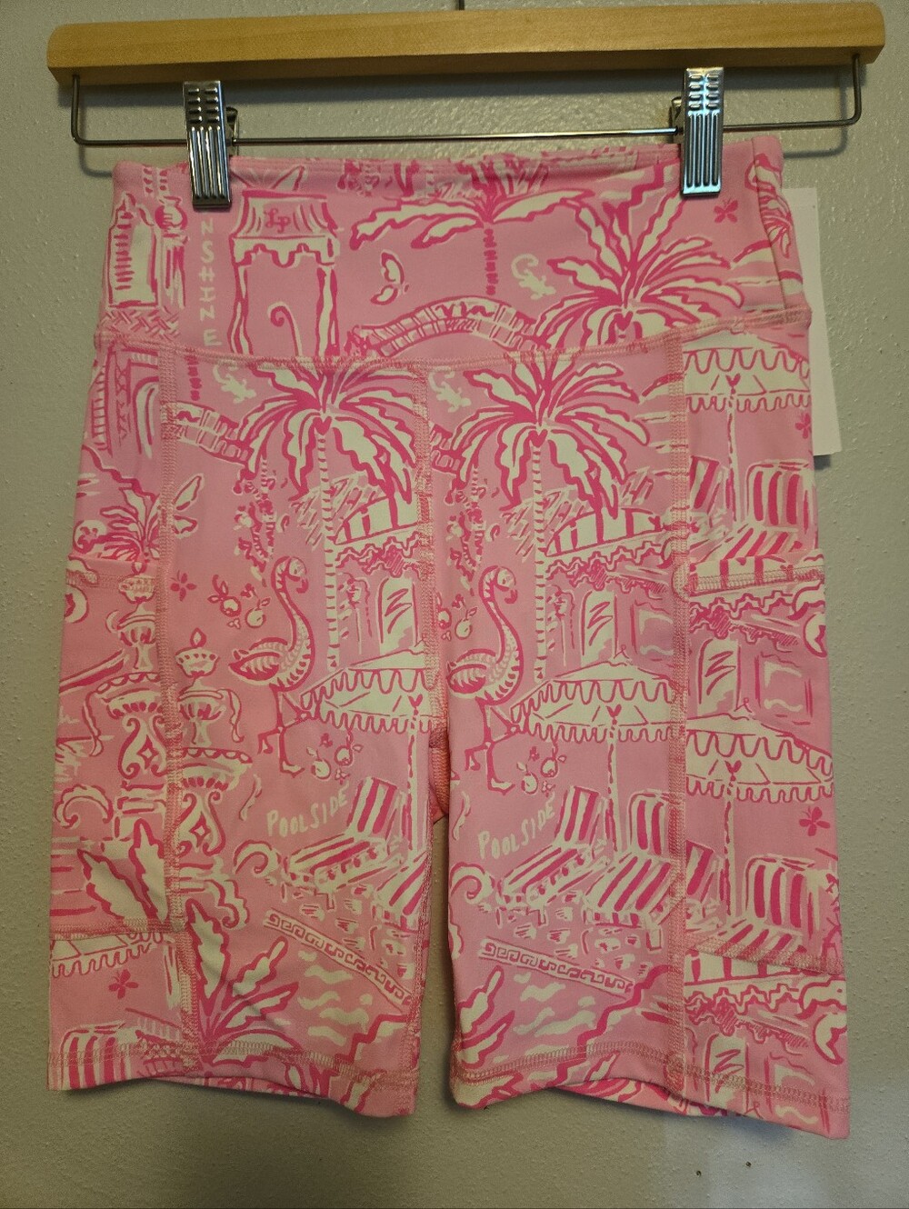 Lilly Pulitzer UPF 50+ Luxletic 5" Weekender High Rise Bike Short Pink XS NWT